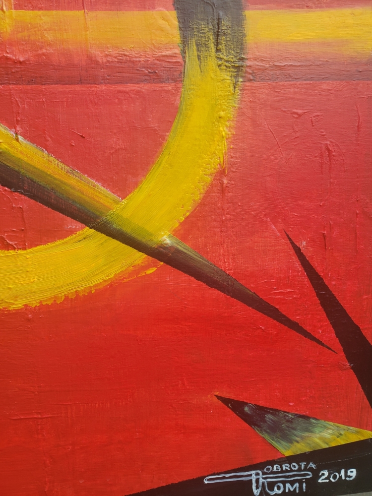 Geometry ... Cubism, Space and time, Acrylic on canvas, 48x48 inch, SKU 1195