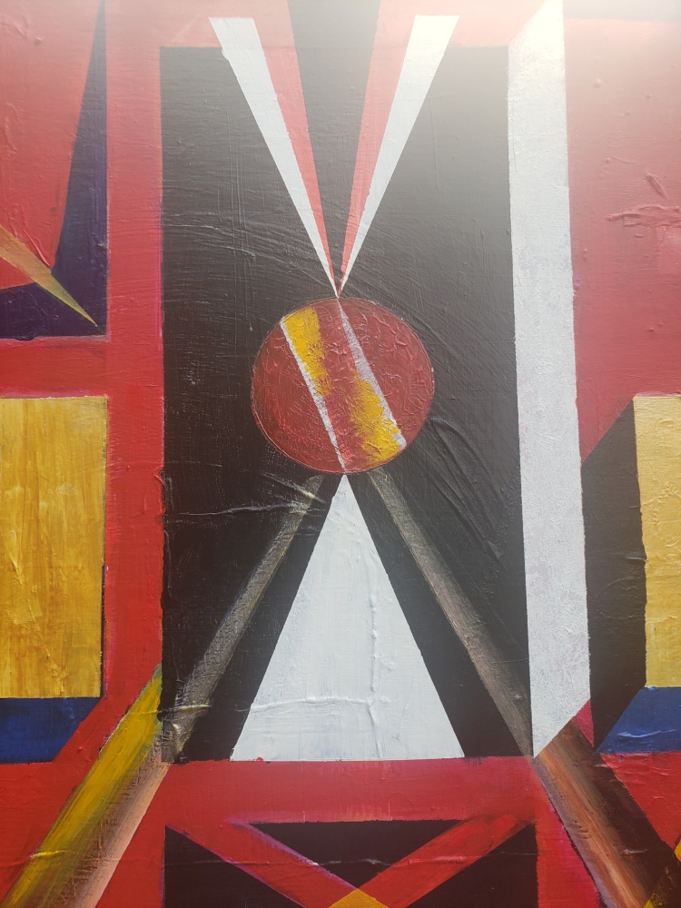 Geometry ... Cubism, Space and time, Acrylic on canvas, 48x48 inch, SKU 1195