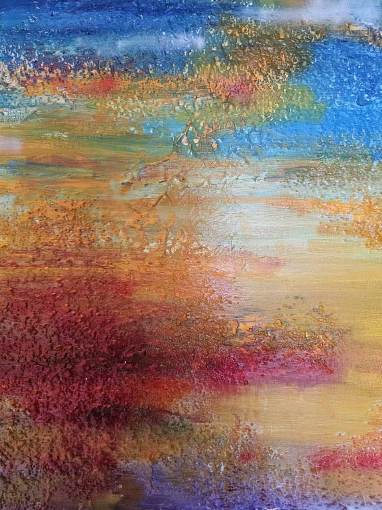 Hot hot hot my dear acrylic on canvas, 36X48 inch 91.5X122 cm SKU 1200 