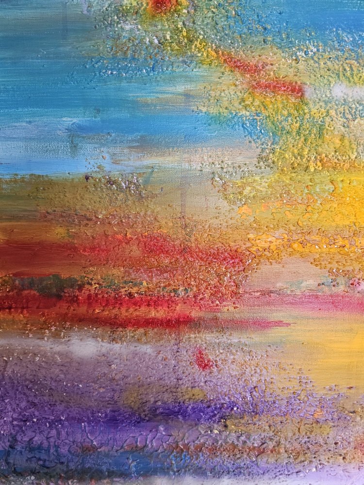 Hot hot hot my dear acrylic on canvas, 36X48 inch 91.5X122 cm SKU 1200 