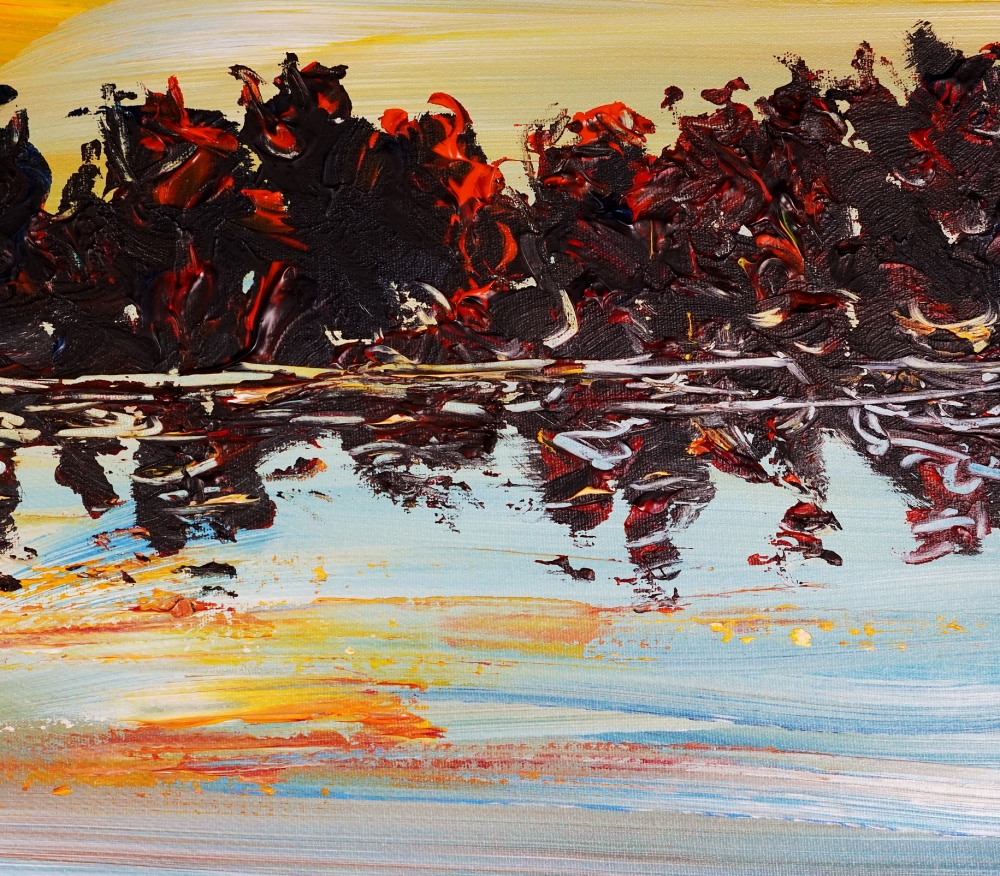 Romantic Evening Lake L 1