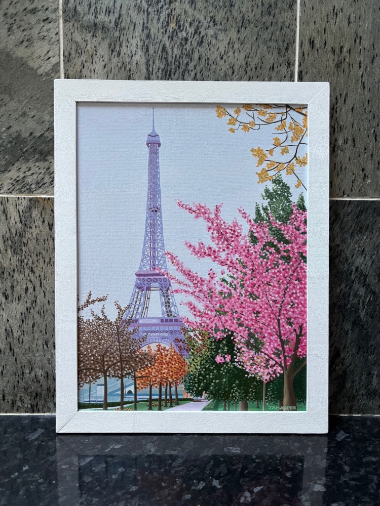 Eiffel Tower With Blossom