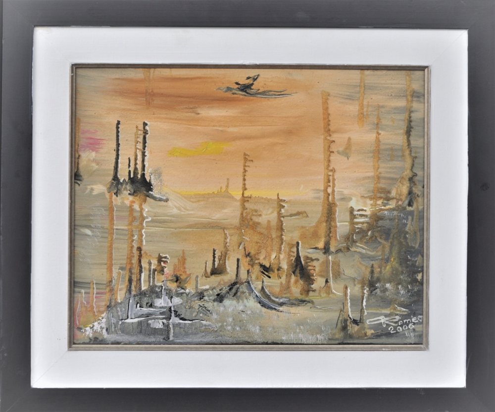 After life oil on canvas, 16Hx20Lx1w inches, SKU 3001 