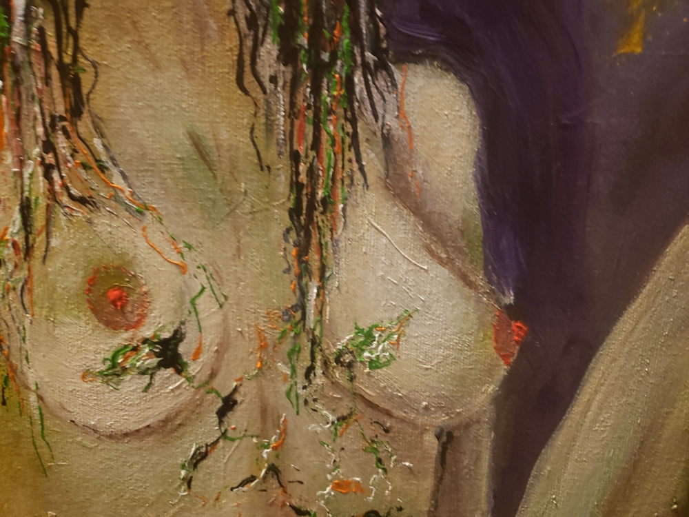 The Last Chance Eve, nud , the forbidden fruit, 24x30 inch, SKU 3006