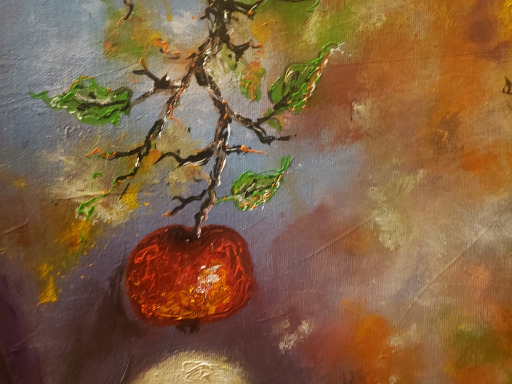 The Last Chance Eve, nud , the forbidden fruit, 24x30 inch, SKU 3006