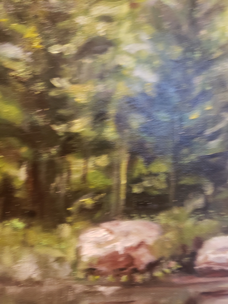 Lanscape from 1000 Islands oil on canvas, 16Hx20LX1W inch, with frame, SKU 3013 