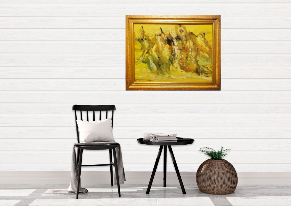 Nessum dorma Puccini, oil on canvas, 18x24x1 inch, with frame, SKU 3023 