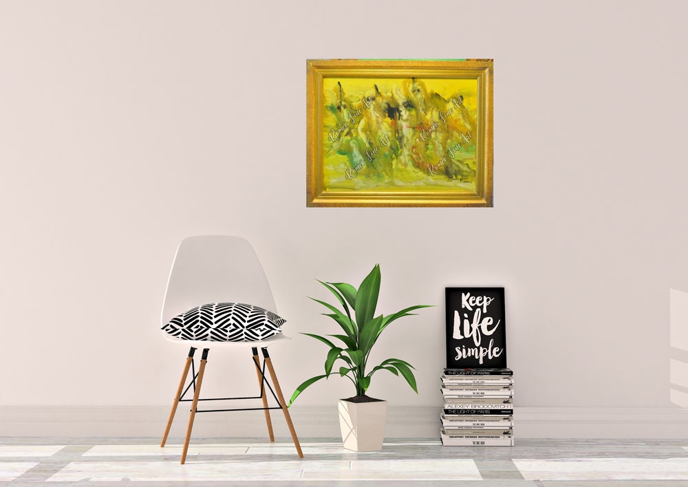 Nessum dorma Puccini, oil on canvas, 18x24x1 inch, with frame, SKU 3023 