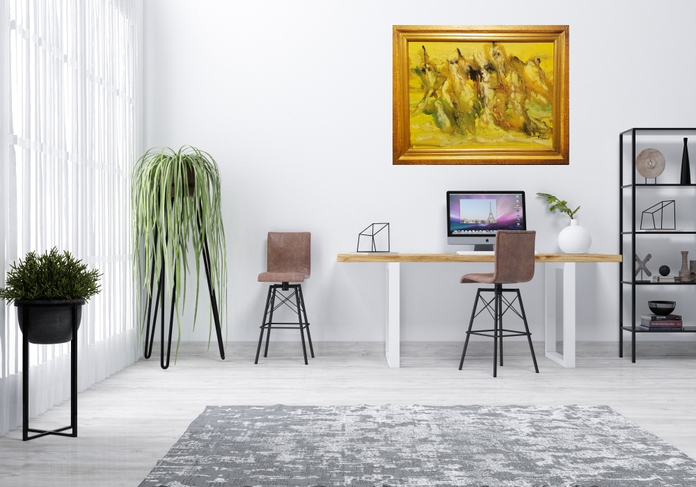 Nessum dorma Puccini, oil on canvas, 18x24x1 inch, with frame, SKU 3023 