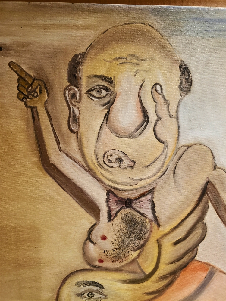 Picasso in my point of view, oil on canvas, 22x28x1 inch, no frame, SKU 3024 