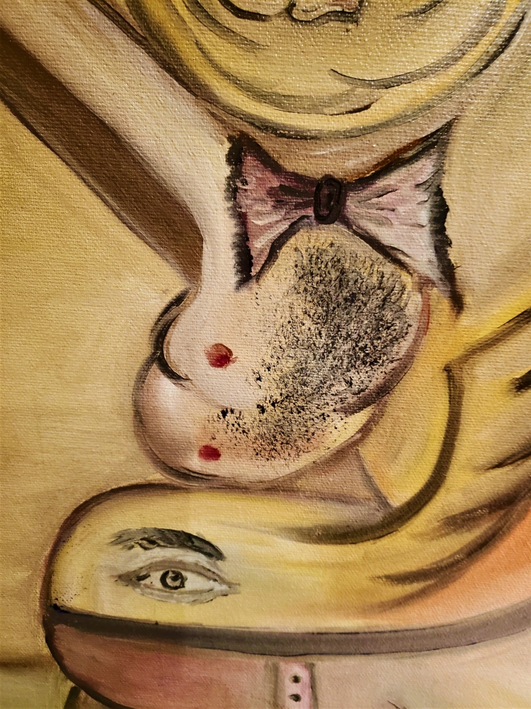 Picasso in my point of view, oil on canvas, 22x28x1 inch, no frame, SKU 3024 