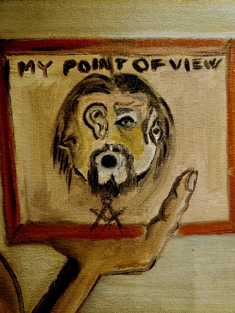 Picasso in my point of view, oil on canvas, 22x28x1 inch, no frame, SKU 3024 