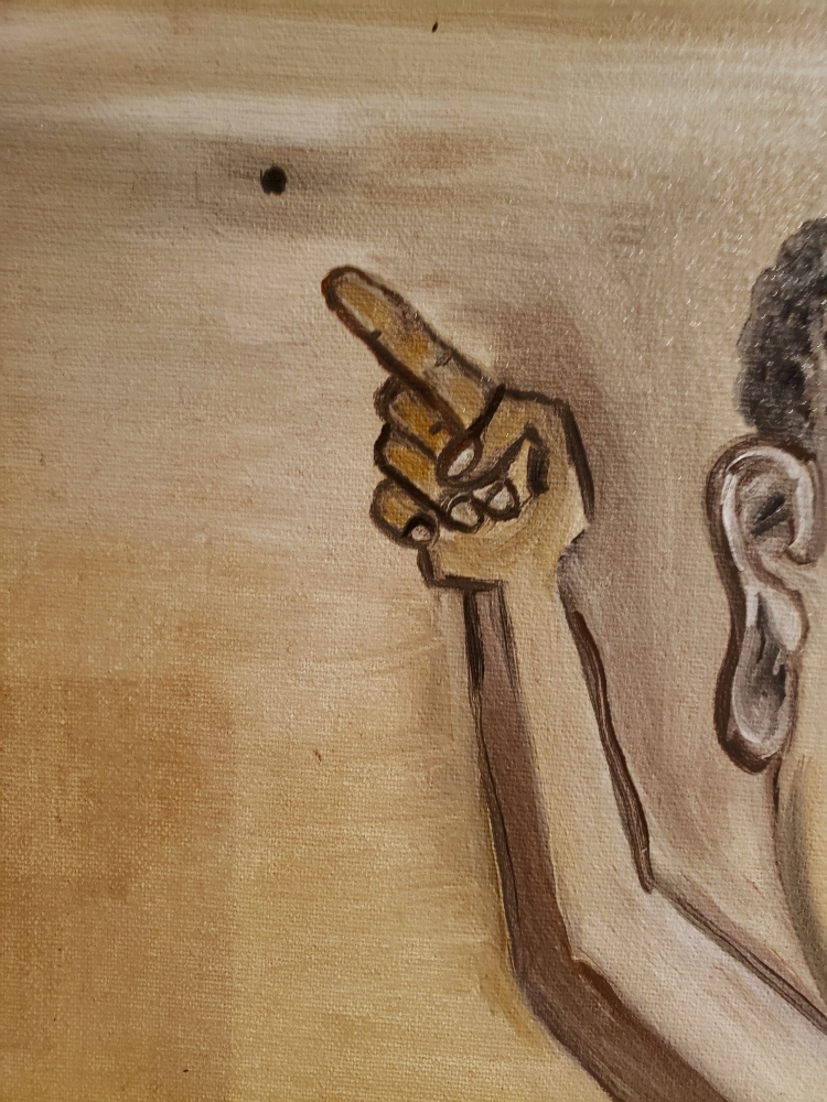 Picasso in my point of view, oil on canvas, 22x28x1 inch, no frame, SKU 3024 