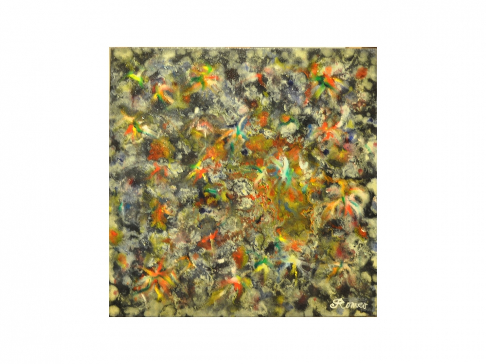 Galaxy, night, oil on canvas, no frame, 24x24 inch, SKU 3033