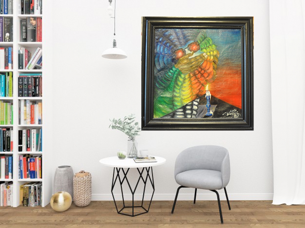 Spectrum Parabola, Oil, 20×20,5 inch, SKU 3051