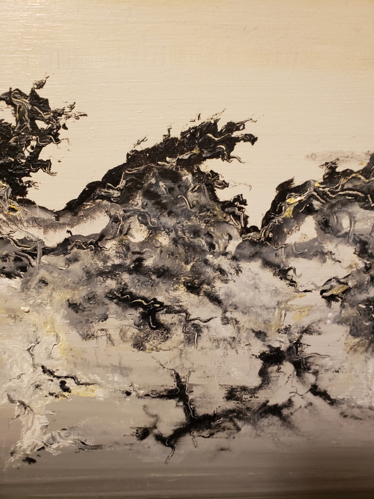 Fata Morgana, oil on plywood, 36x36 inch, 90x90 cm, 36x36 inch, SKU 3055