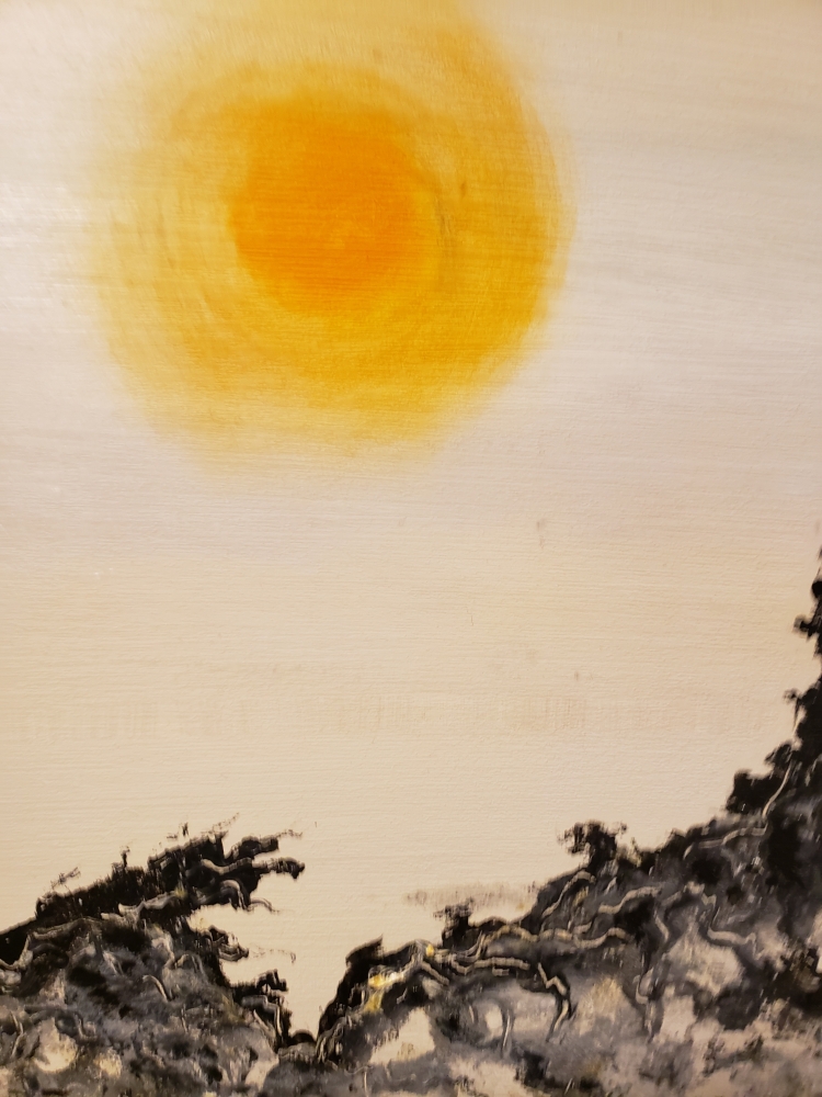 Fata Morgana, oil on plywood, 36x36 inch, 90x90 cm, 36x36 inch, SKU 3055