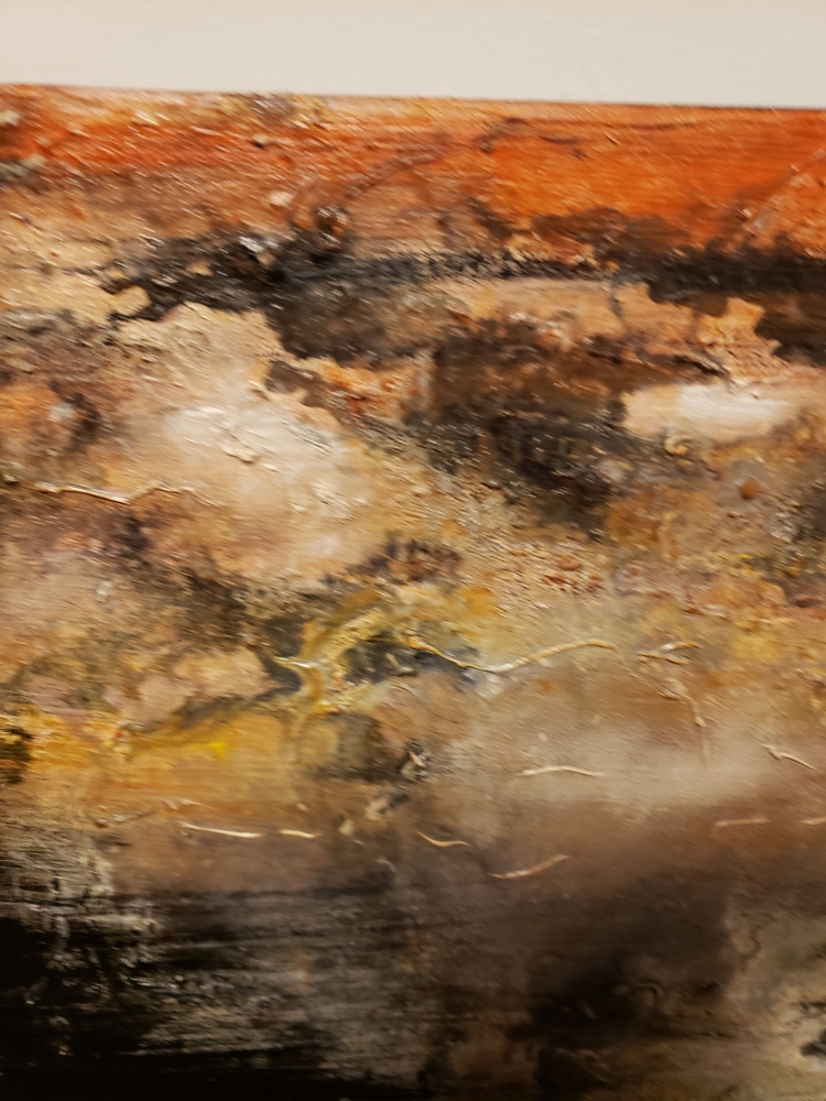 Heaven and Hell, oil on canvas, 12X36 inch, 31x91.5 cm, SKU 3056