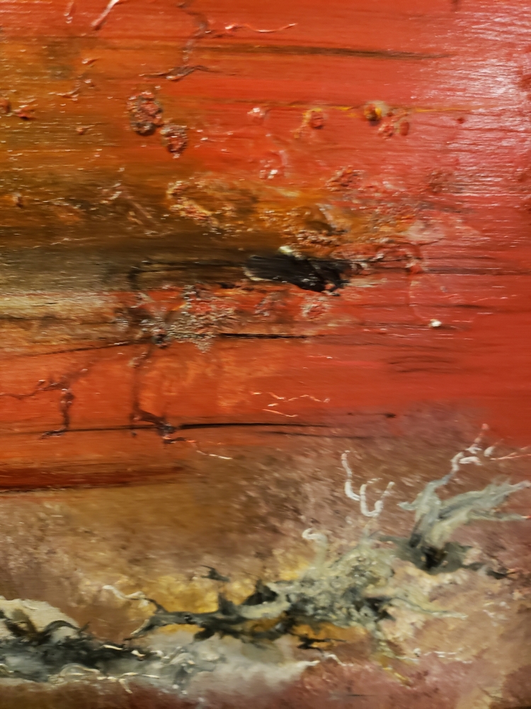 Heaven and Hell, oil on canvas, 12X36 inch, 31x91.5 cm, SKU 3056