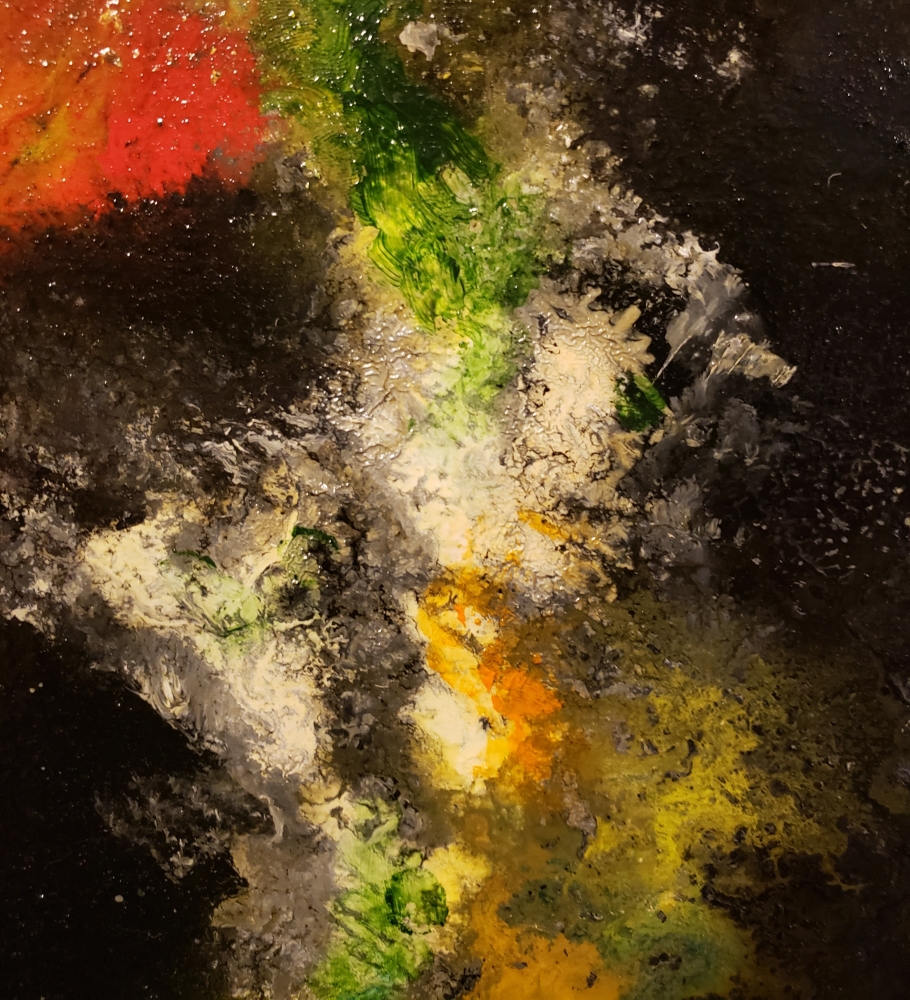 1 Million light years Galaxy, Oil on plywood, 24x48 inch, SKU 3057