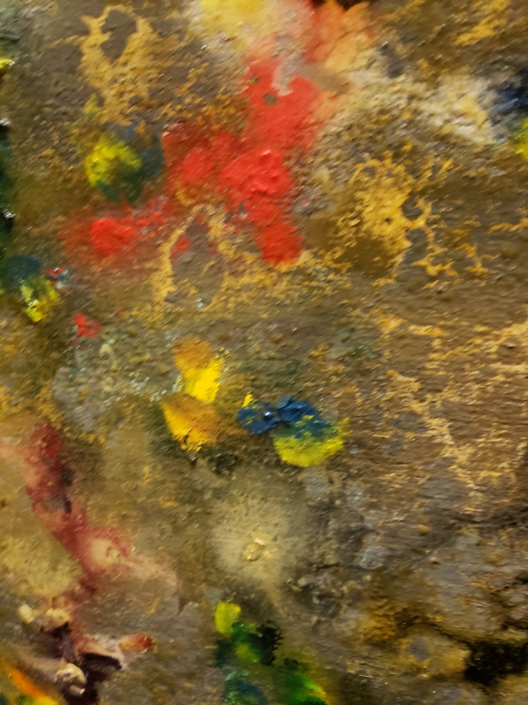 Romeo's 1-st Galaxy, oil on plywood, 24x48 inch, SKU 3059