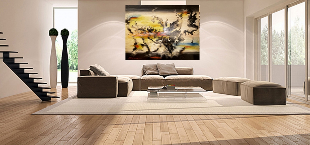 Sun rise, morning, oil on panel, 30x40 inch, SKU 3060 