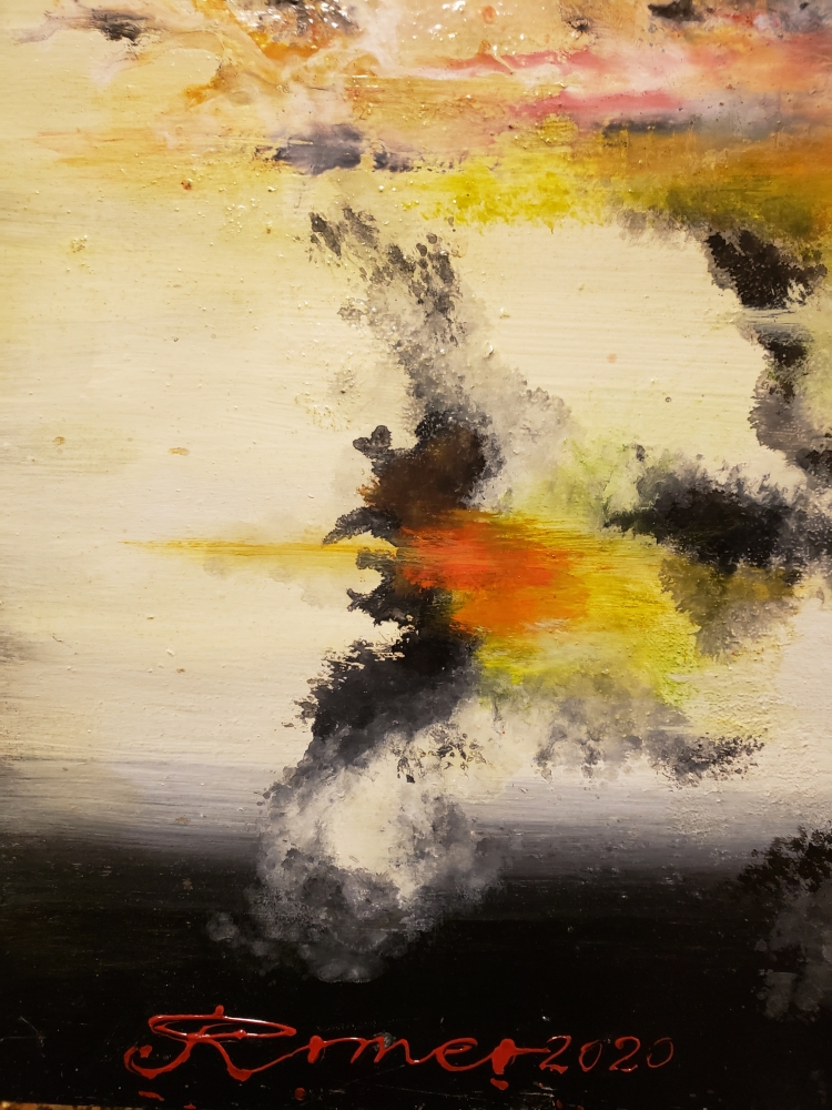 Sun rise, morning, oil on panel, 30x40 inch, SKU 3060 