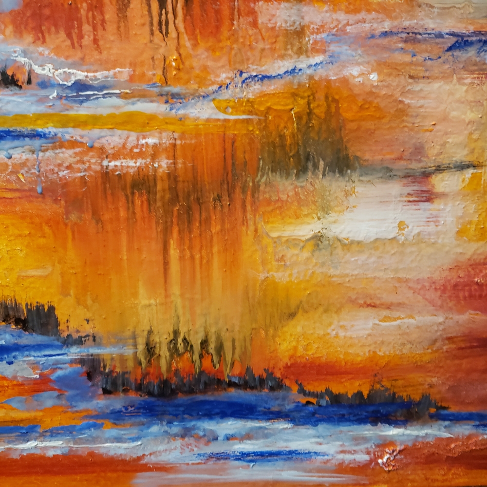 Superb Reflection Astral Autumn, oil on canvas 30x36 inch, SKU 3084