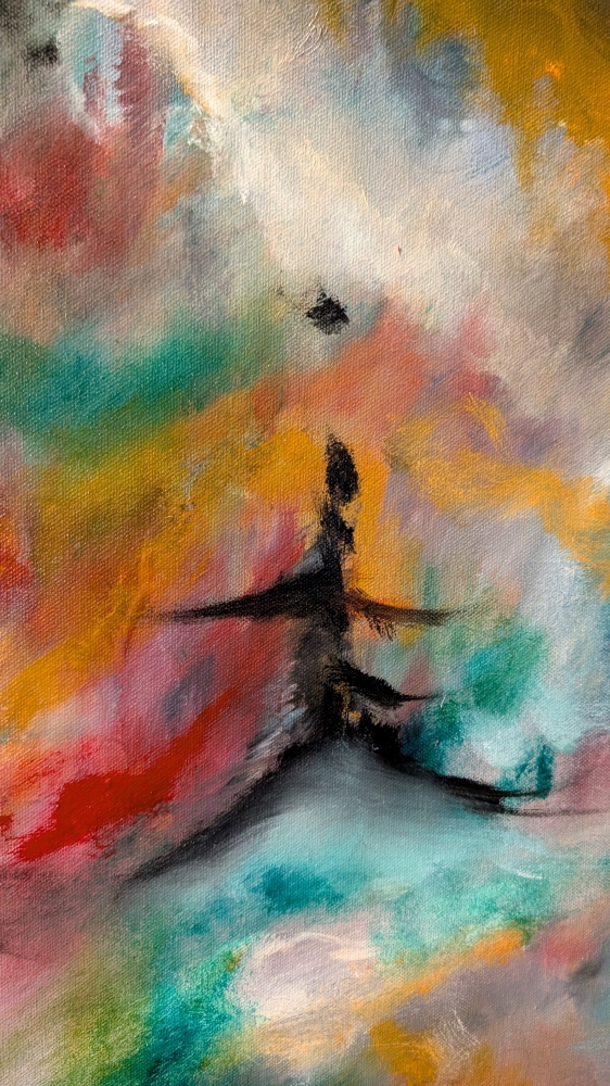  Happiness after Avangard, Hypersonic, Oil on canvas, 36x48 inch, SKU 3086