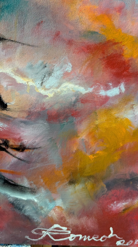  Happiness after Avangard, Hypersonic, Oil on canvas, 36x48 inch, SKU 3086