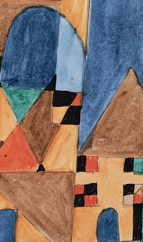 Small Town with Three Cathedrals 