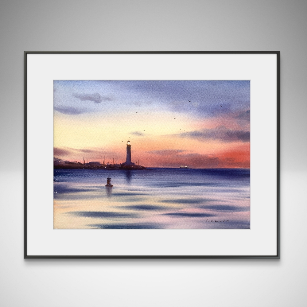 Lighthouse at sunset #8