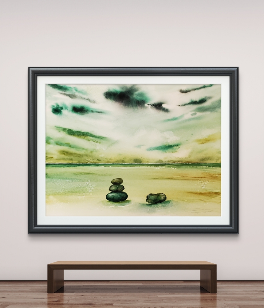 Four Stones, Four Stories - Coastal Emerald