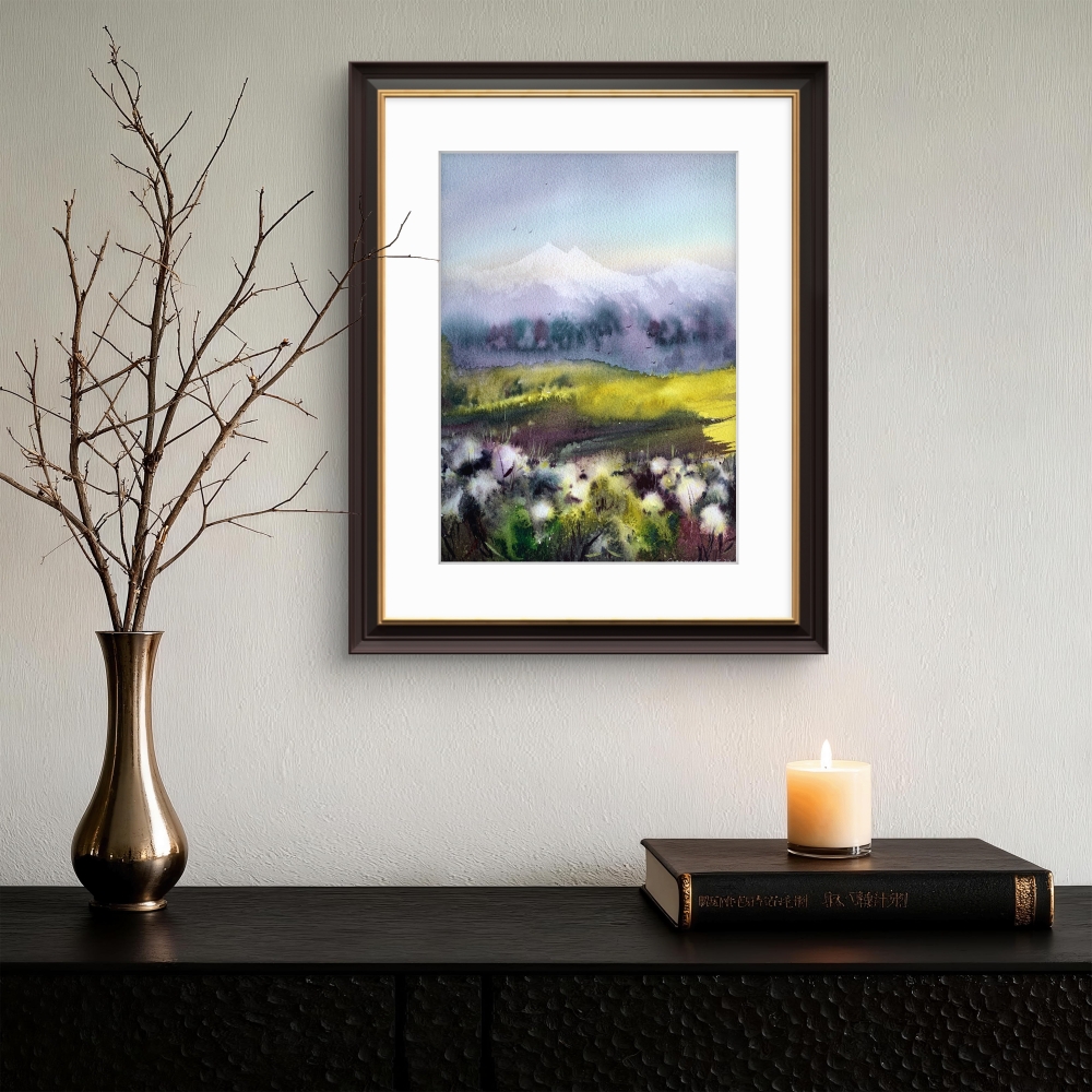 Flowers and mountains #2