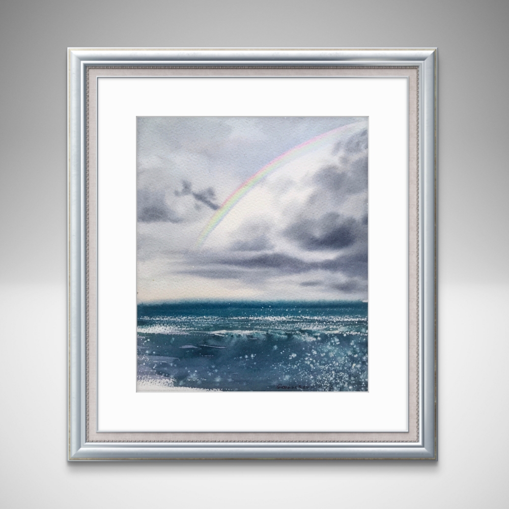 Rainbow over the sea