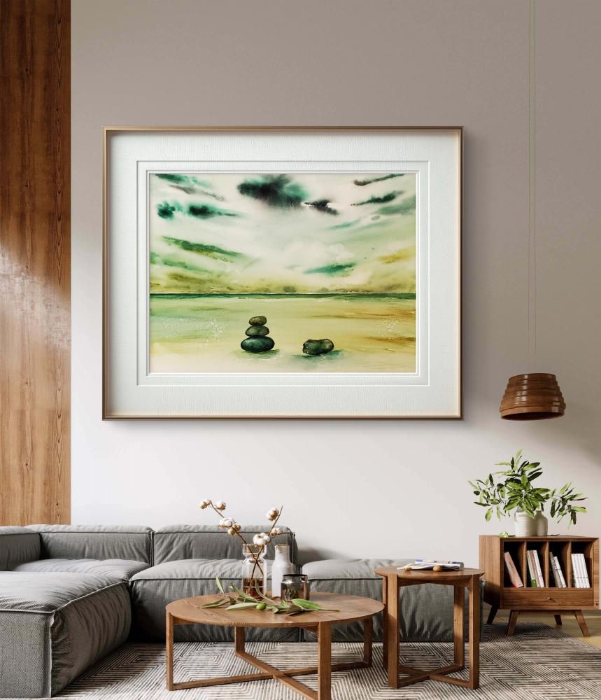 Four Stones, Four Stories - Coastal Emerald