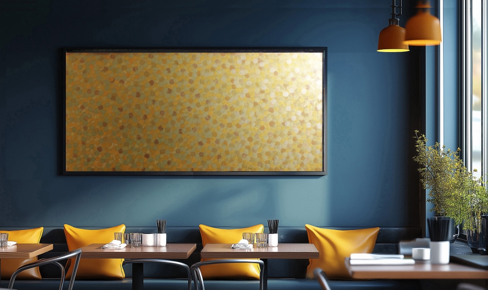 Gold Abstract A1372 - original painting on canvas