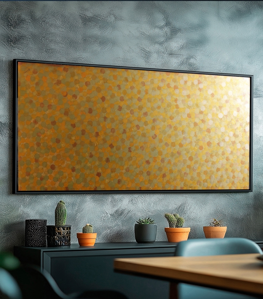 Gold Abstract A1372 - original painting on canvas