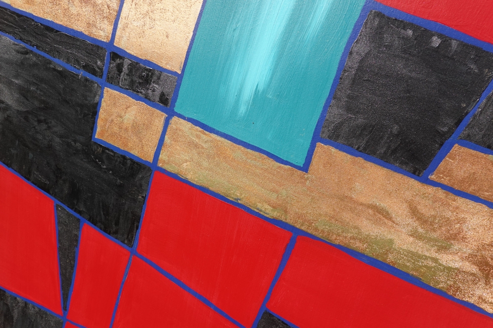 Abstract A1378 - original painting on XXXL canvas