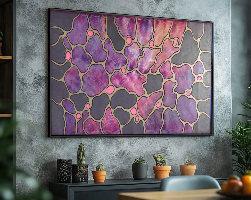 Cubism A1431 - abstract painting on XXL canvas