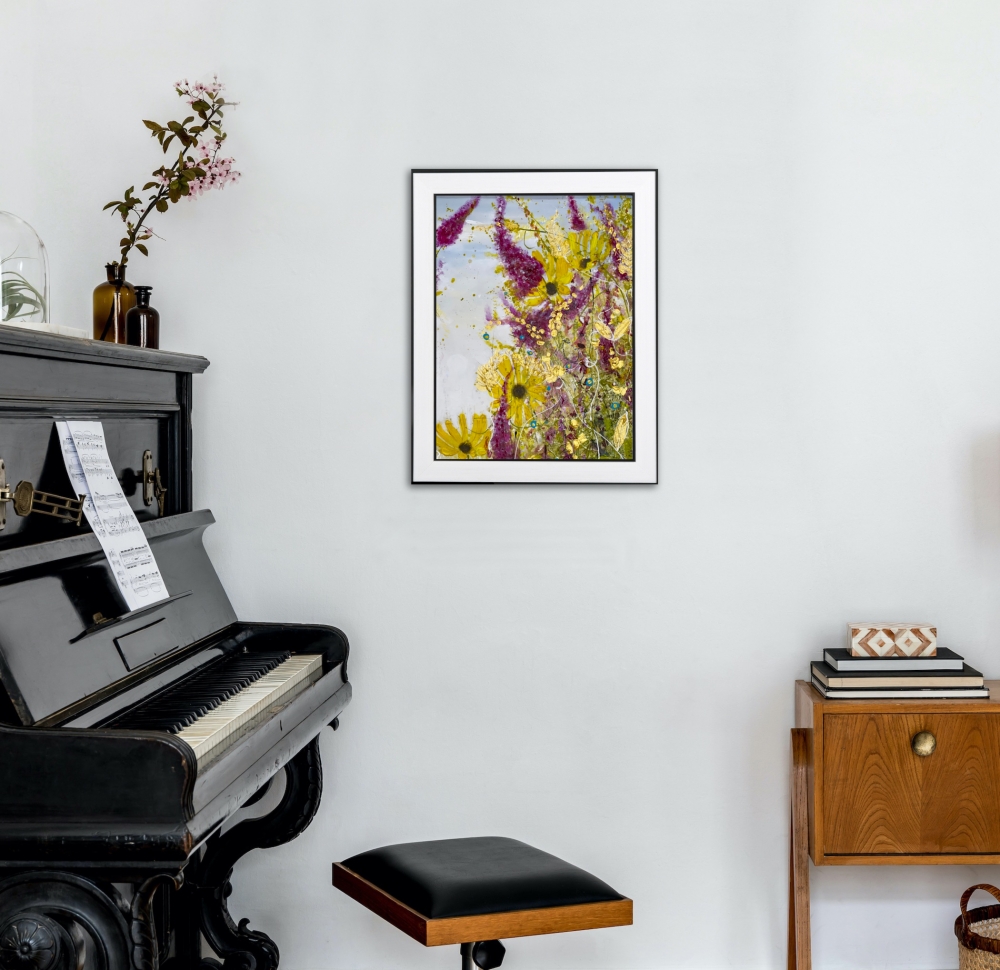 Framed Colourful Flowers 1