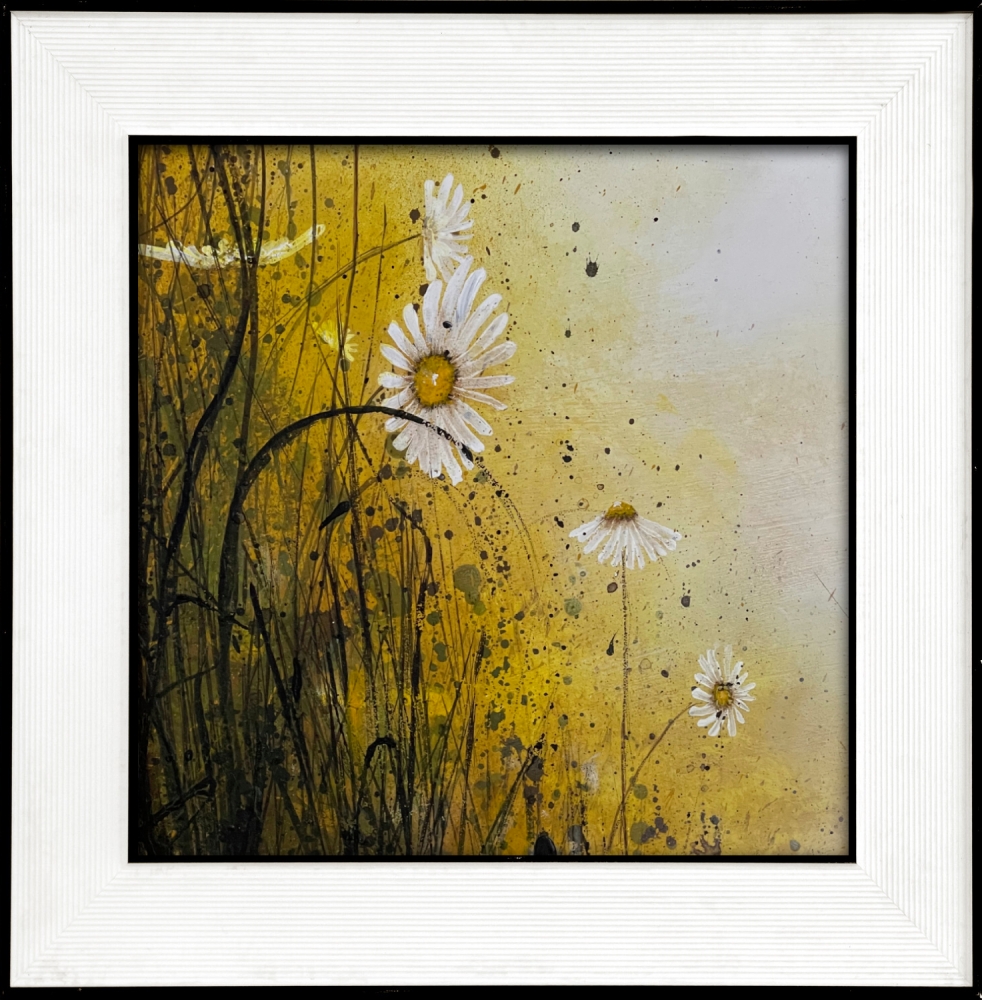 Yellow Misty Daisy Flowers 2