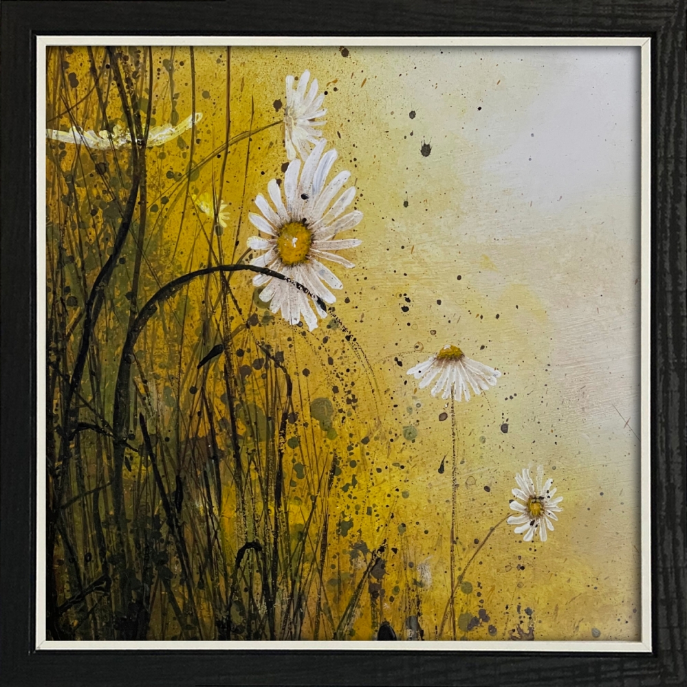 Yellow Misty Daisy Flowers 2