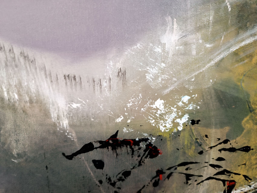 No Hierarchy of Light original 60x60 cm masterpiece Ovidiu Kloska