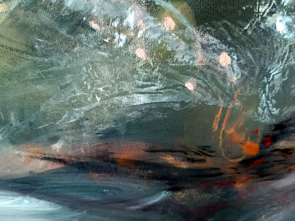 No Hierarchy of Light original 60x60 cm masterpiece Ovidiu Kloska