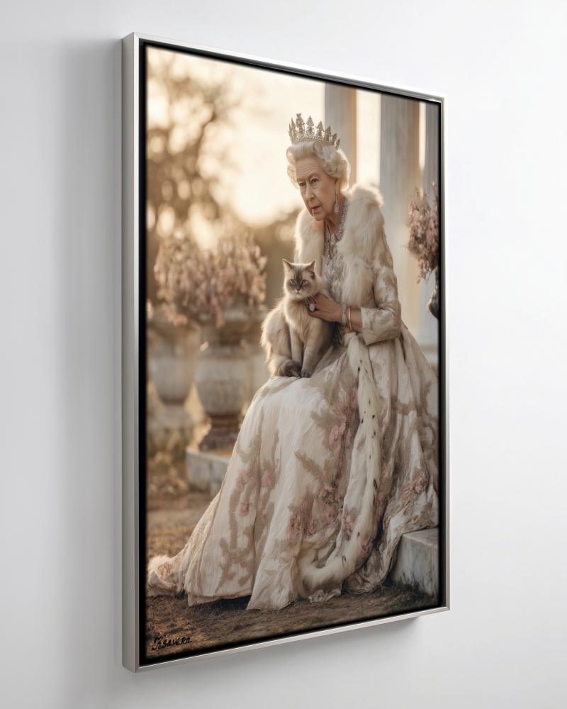 Queen DS0802D - print on  canvas in floating frame