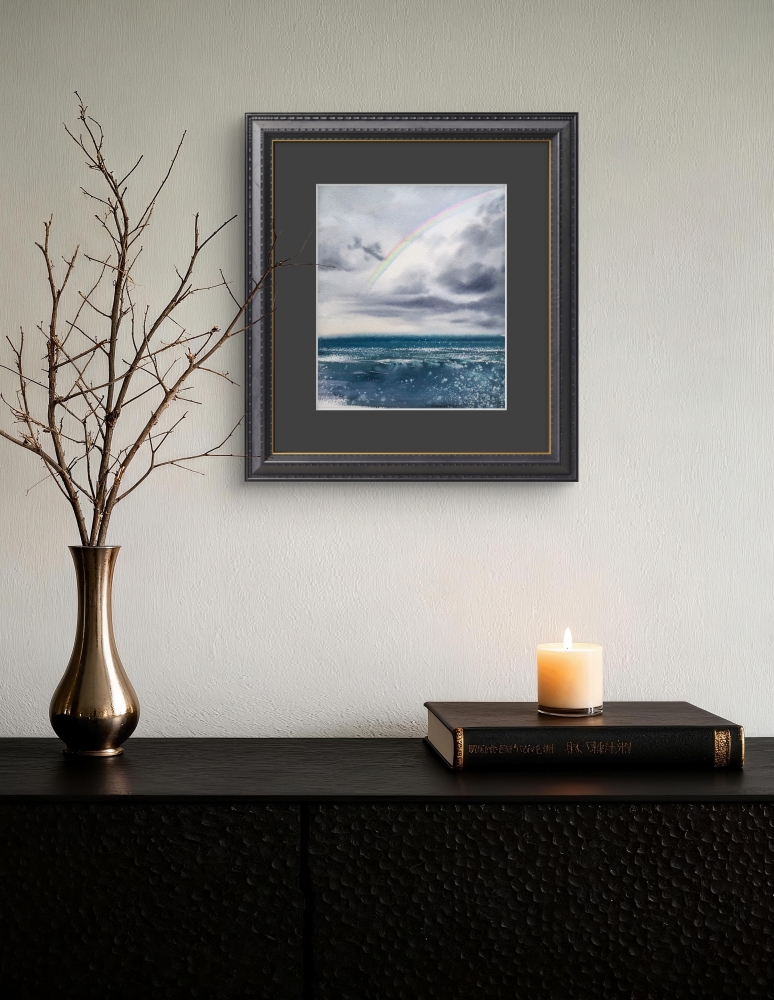 Rainbow over the sea