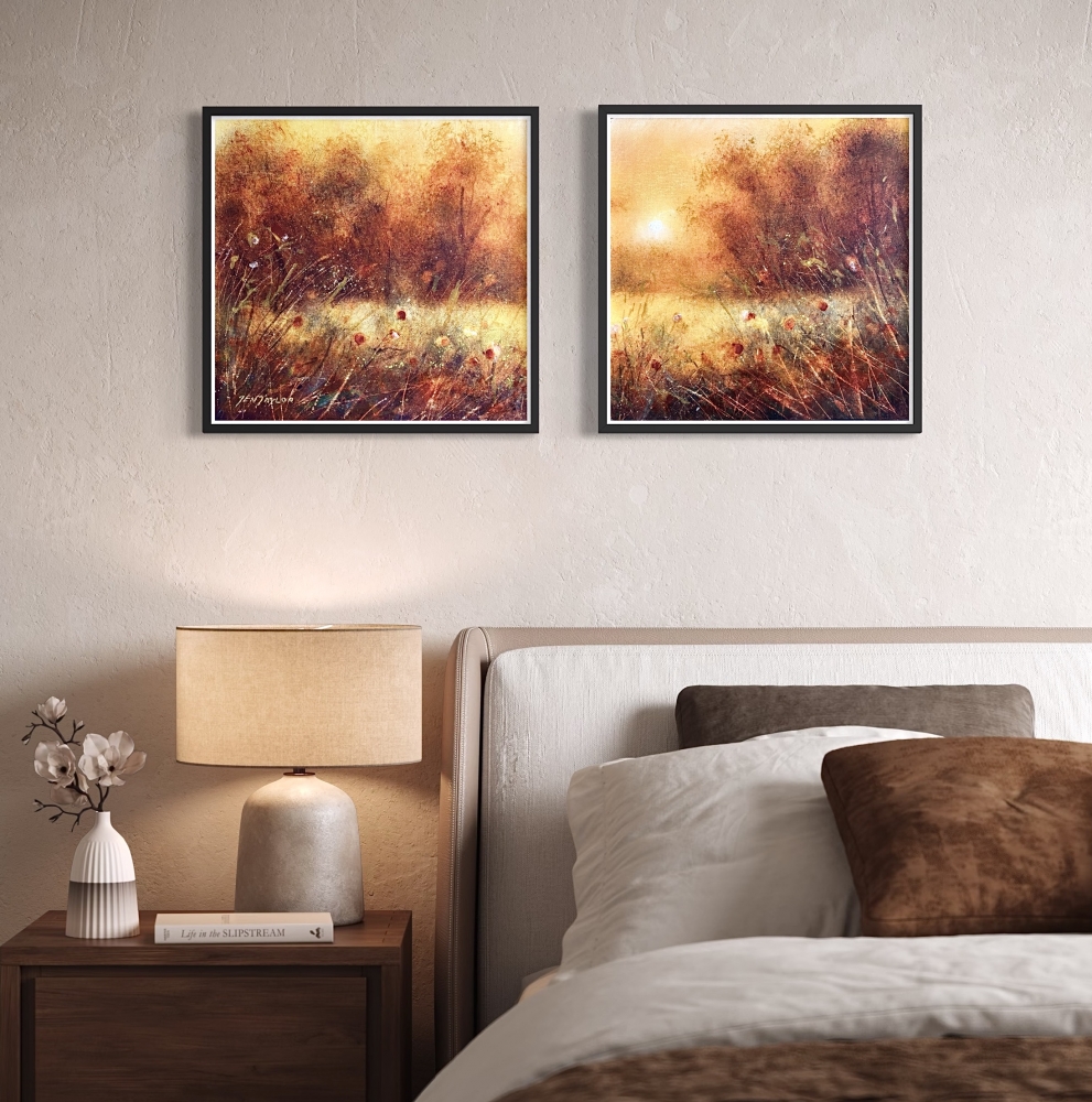 Whispers Of Autumn Light - Diptych