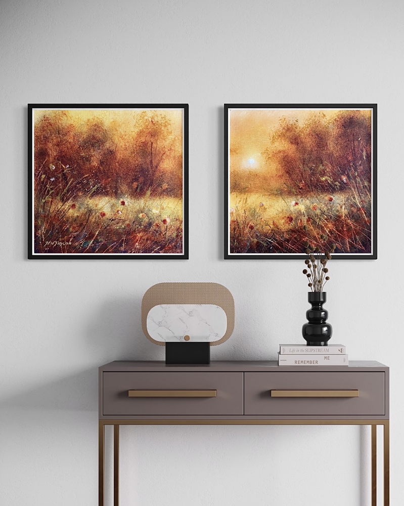 Whispers Of Autumn Light - Diptych