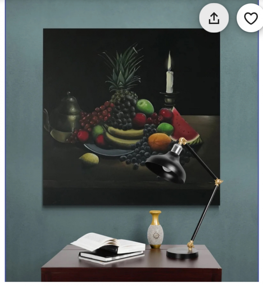 Candle lit still life